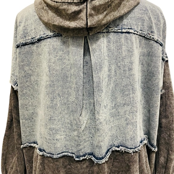 Oli & Hali Two-Tone Jean Jacket sz L - Picture 7 of 16